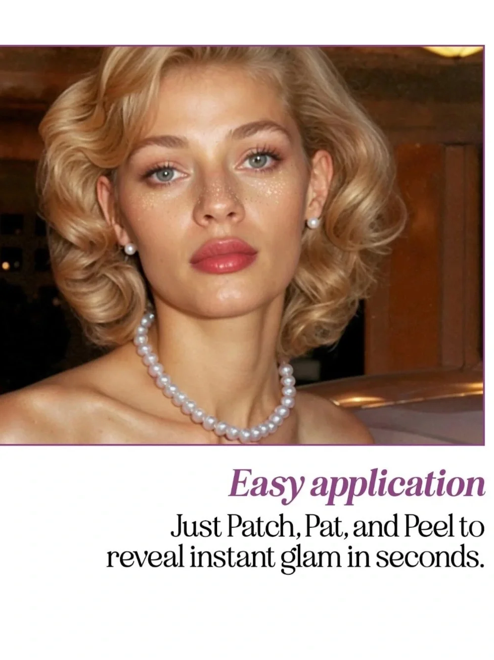 NEW Fazit Glitter Speckle Makeup Patches in Gold xTWO